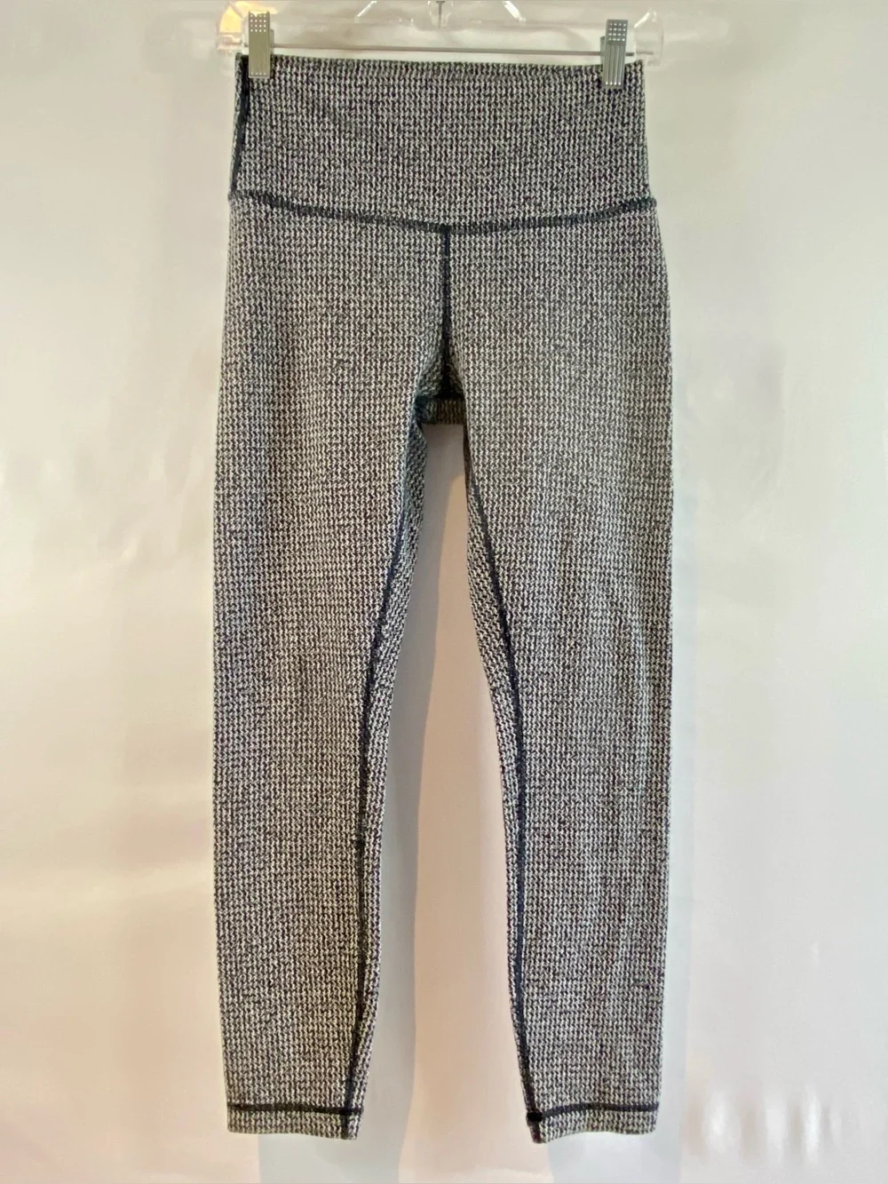 lululemon Wunder Under Crop High-Rise Leggings, Houndstooth, size 6